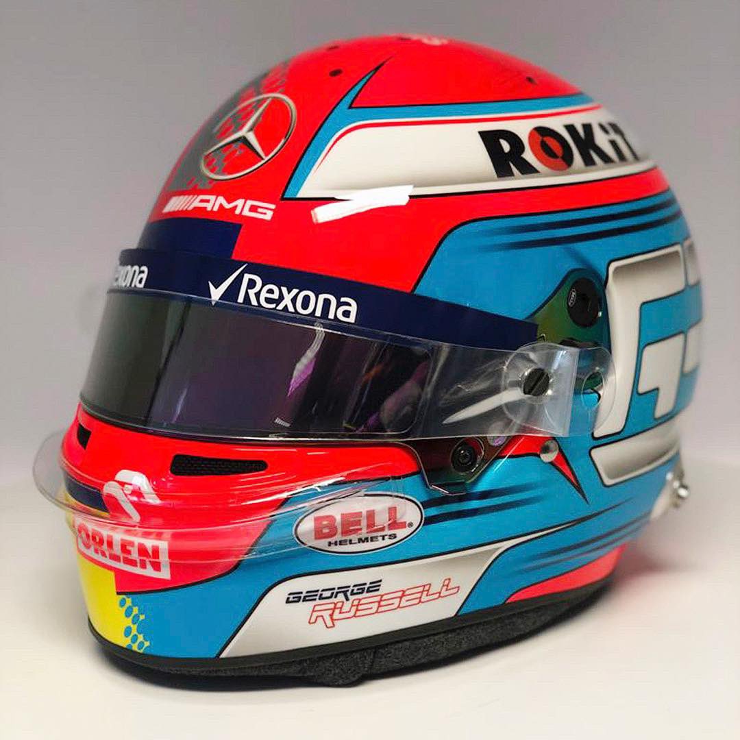 ジョージ・ラッセル ヘルメット 2019年 F1中国GP ②