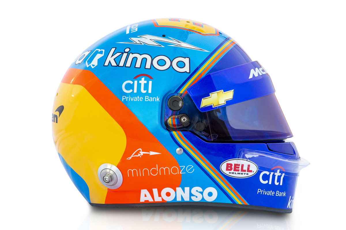 フェルナンド・アロンソ インディ500 ヘルメット (2019年)