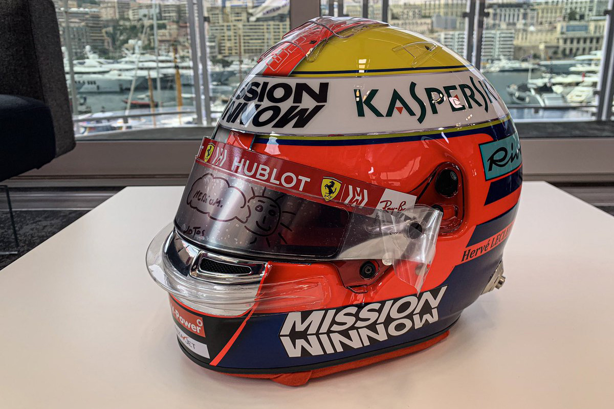 シャルル・ルクレール 2019年 F1モナコGP ヘルメット①