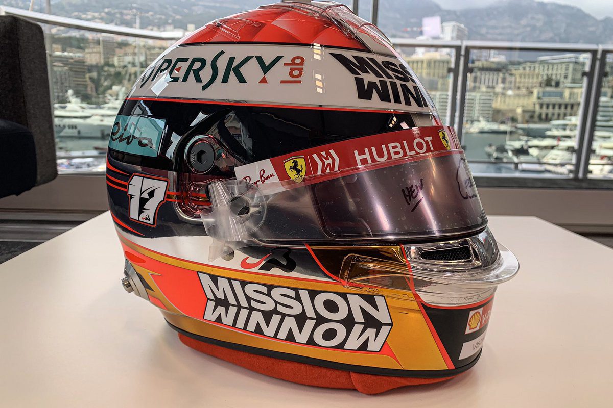 シャルル・ルクレール 2019年 F1モナコGP ヘルメット②