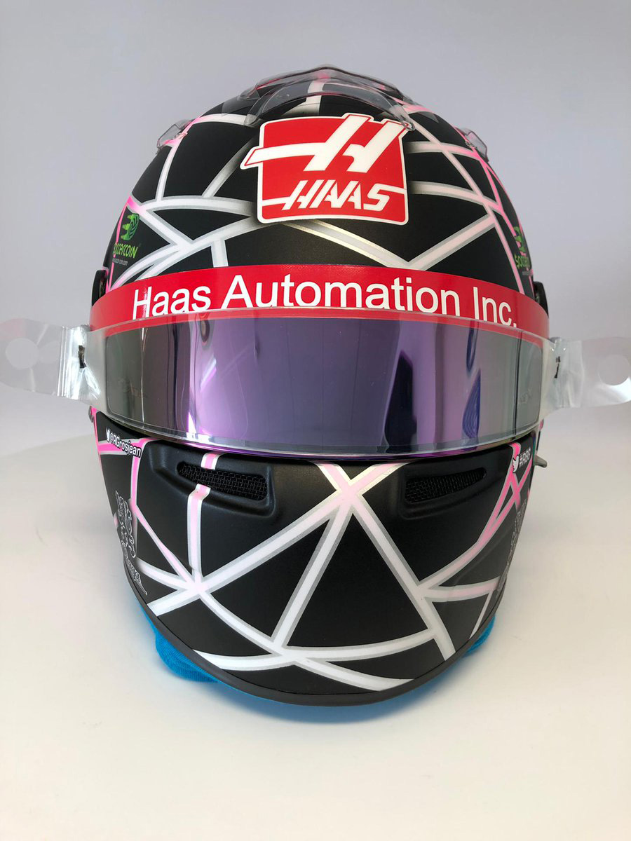 ロマン・グロージャン 2019 フランスGP ヘルメット③