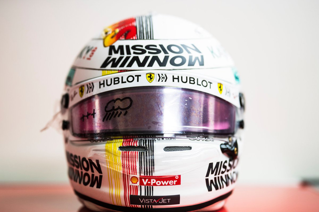 セバスチャン・ベッテル 2019年 F1日本GP ヘルメット
