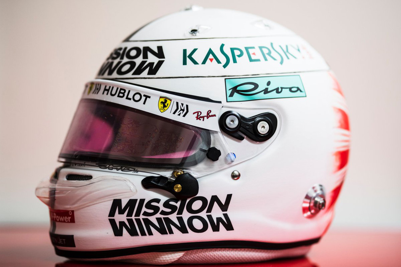 セバスチャン・ベッテル 2019年 F1日本GP ヘルメット②