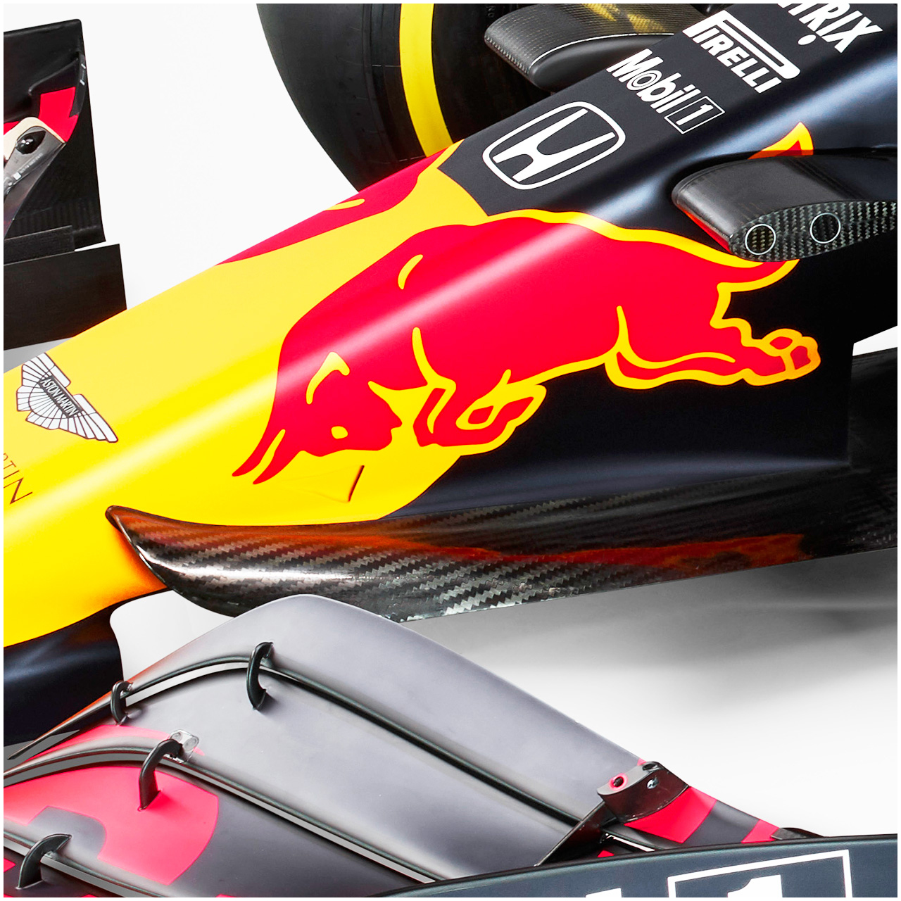レッドブル・ホンダ RB16:ノーズ側面 / 2020年F1マシン解説