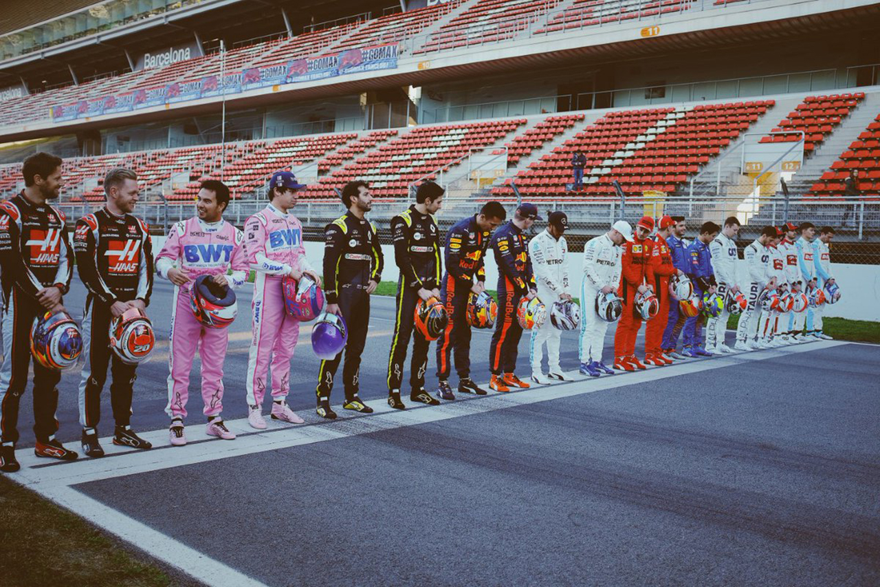 2020年 F1ドライバー 集合写真