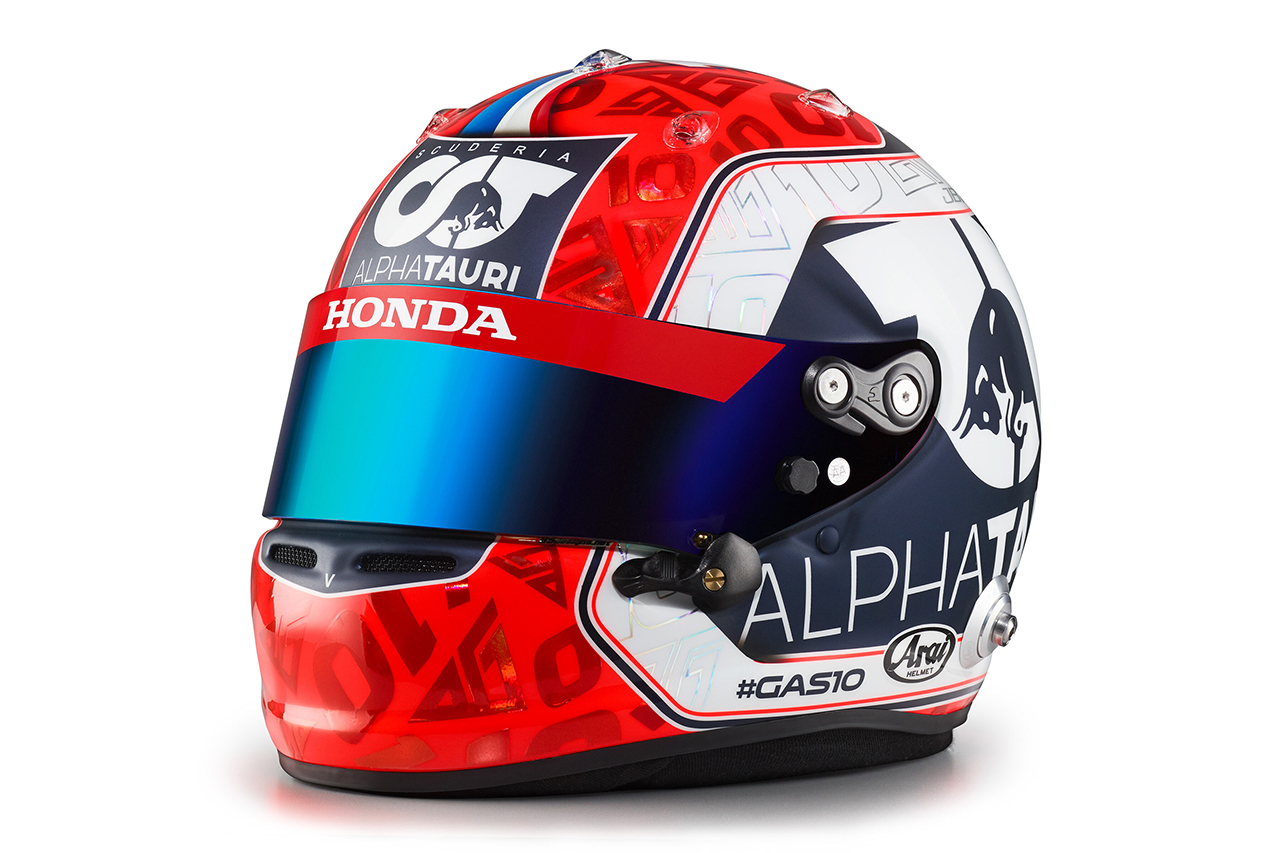 ピエール・ガスリー 2020年 F1ヘルメット(アルファタウリ・ホンダ)