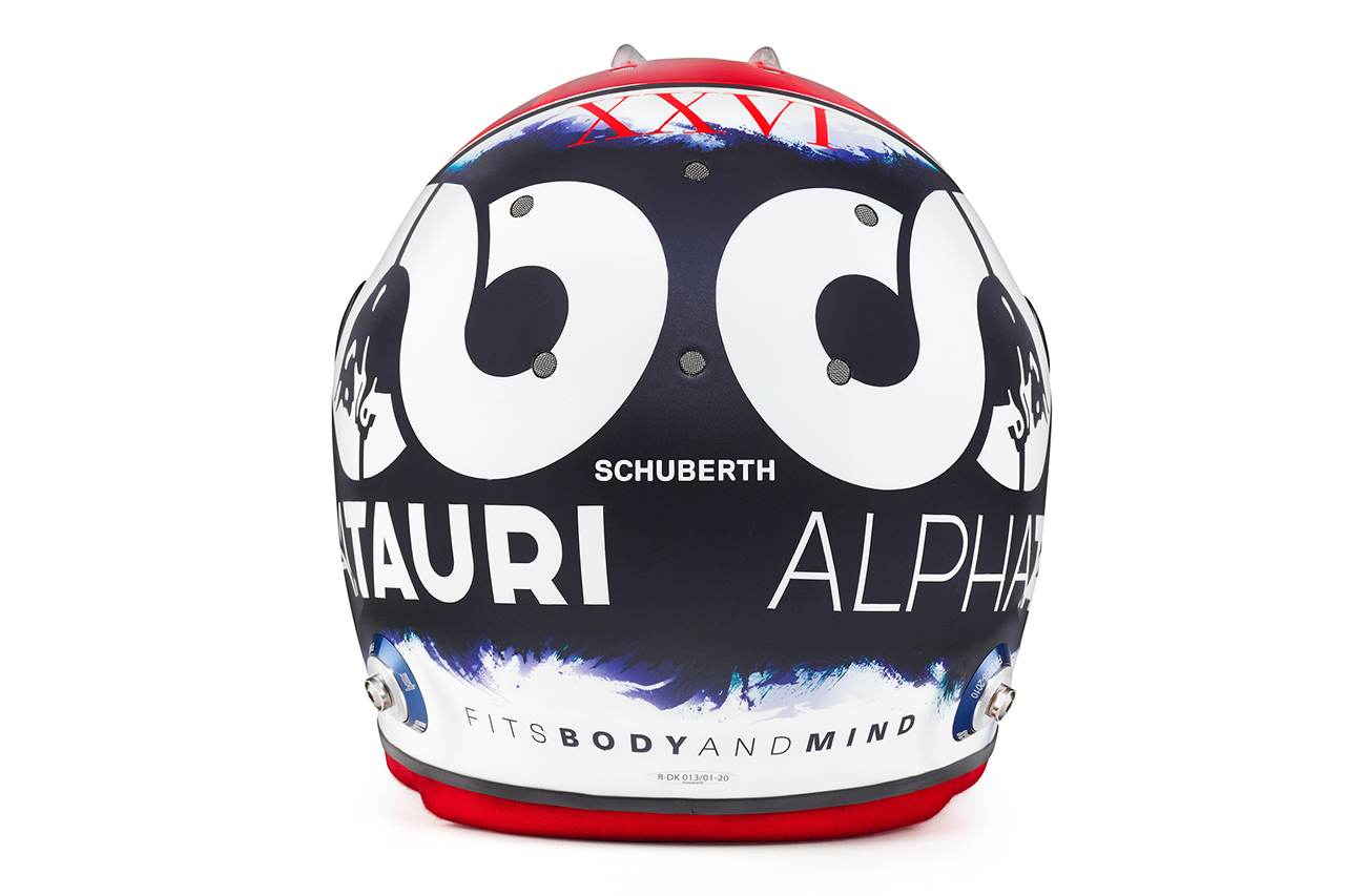 ダニール・クビアト 2020年 F1ヘルメット（アルファタウリ・ホンダ）