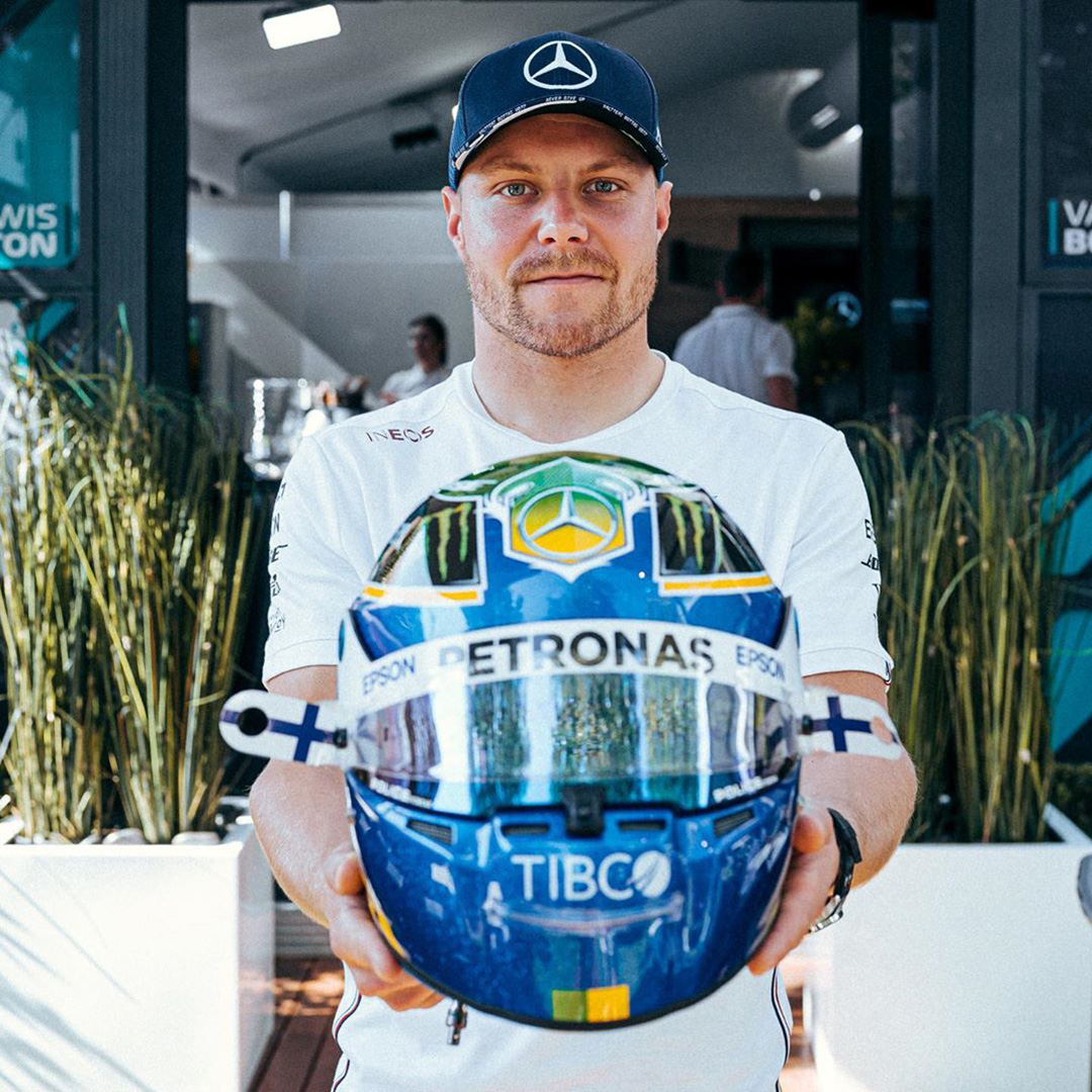 バルテリ・ボッタス 2020年 F1オーストラリアGP ヘルメット(メルセデスF1チーム)