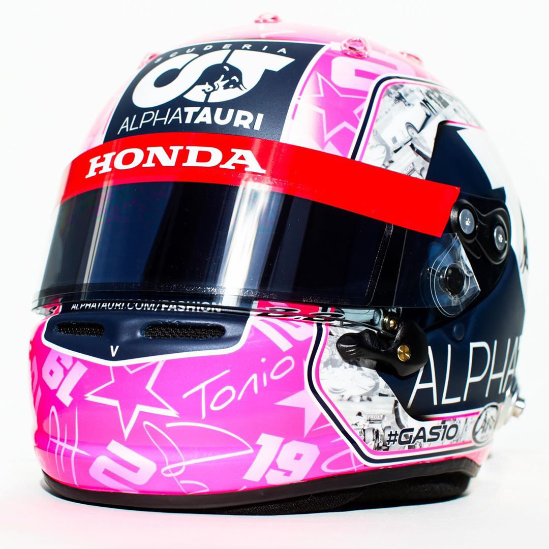 ピエール・ガスリー 2020年 F1ベルギーGP アントワーヌ・ユベール追悼ヘルメット