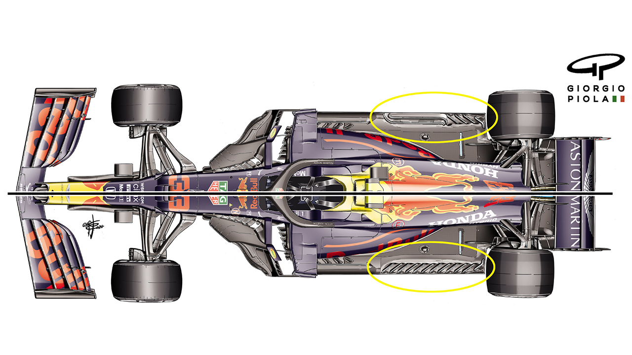 レッドブル・ホンダ RB16 新型フロア