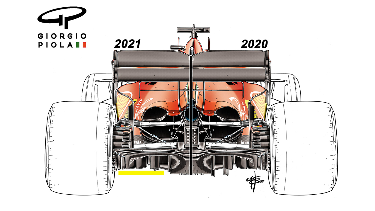 フェラーリ 2021年仕様ディフューザー