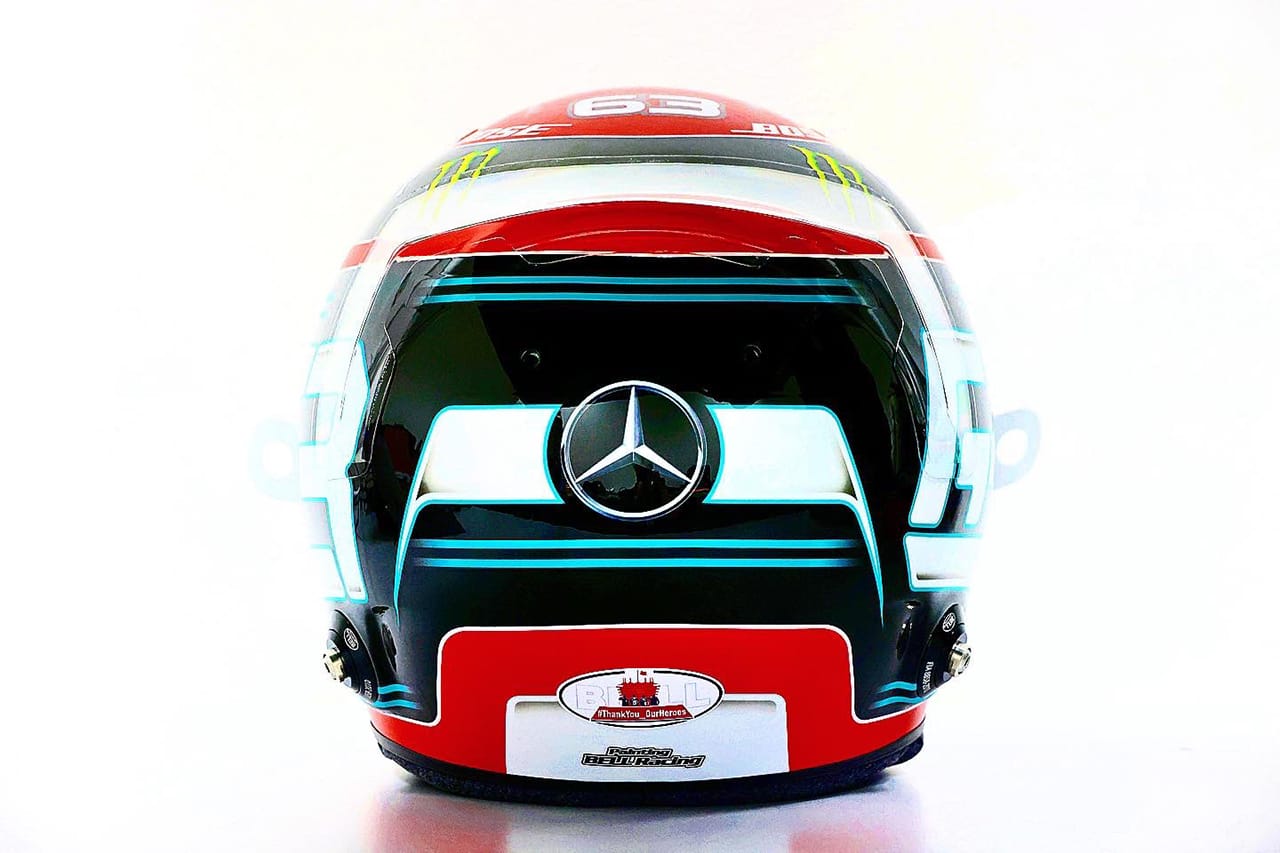 ジョージ・ラッセル F1サヒールGP ヘルメット(メルセデスF1)