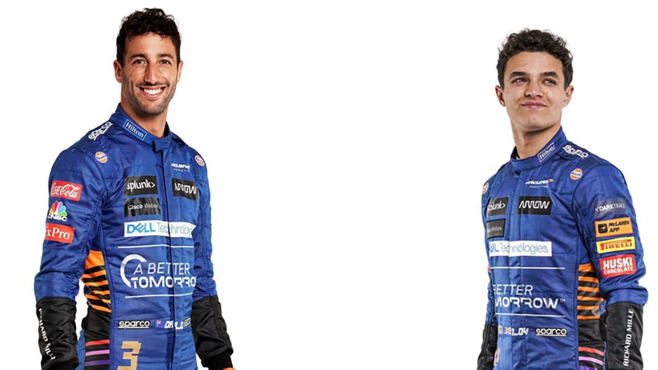 ダニエル・リカルドとランド・ノリス（マクラーレン 2021年ドライバー）