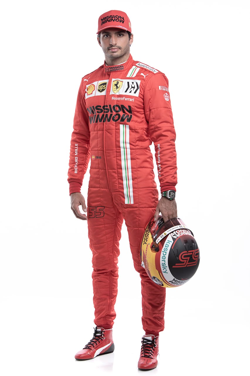 フェラーリ F1 2021年 レーシングスーツ:カルロス・サインツ
