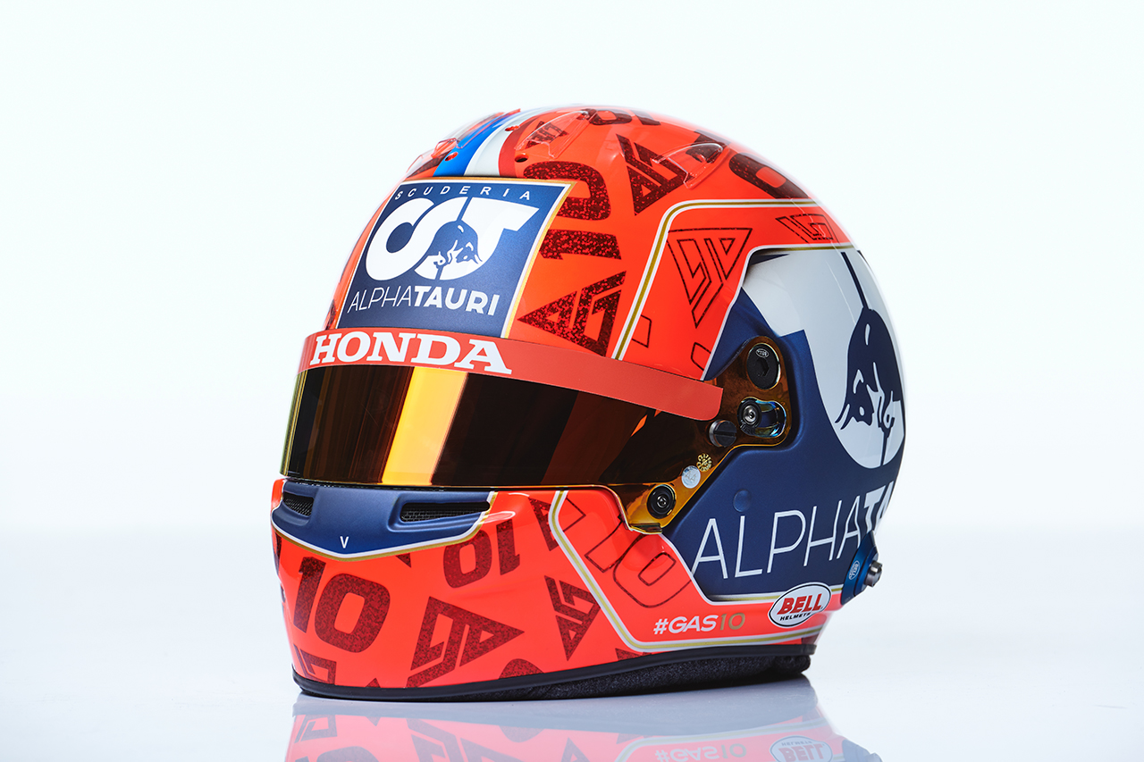 ピエール・ガスリー 2021年 F1ヘルメット (アルファタウリ・ホダF1)