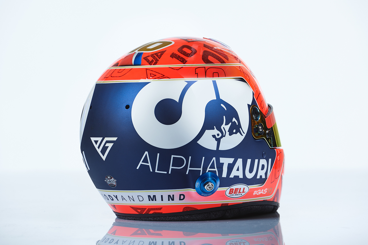 ピエール・ガスリー 2021年 F1ヘルメット デザイン(アルファタウリ・ホダF1)