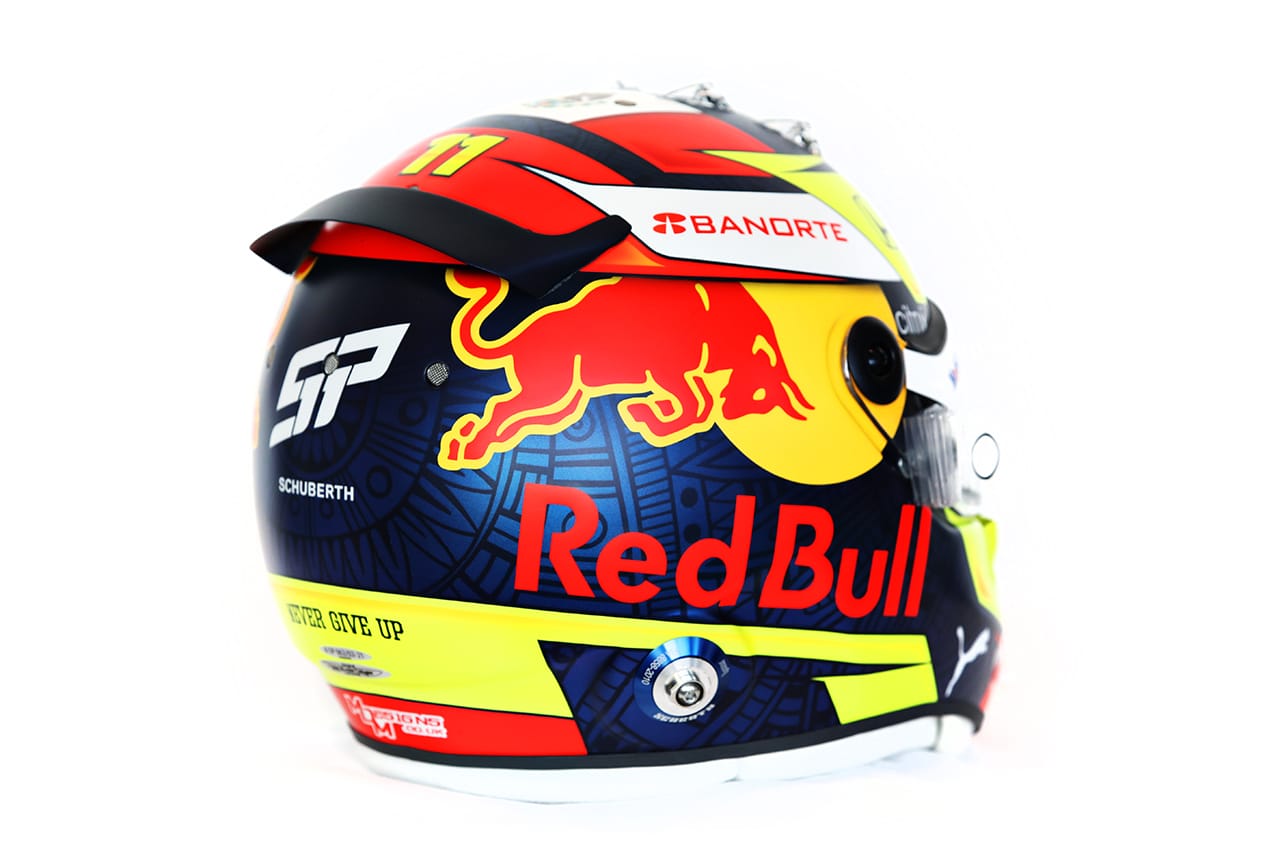 セルジオ・ペレス 2021年 F1ヘルメット デザイン(レッドブル・ホンダF1)