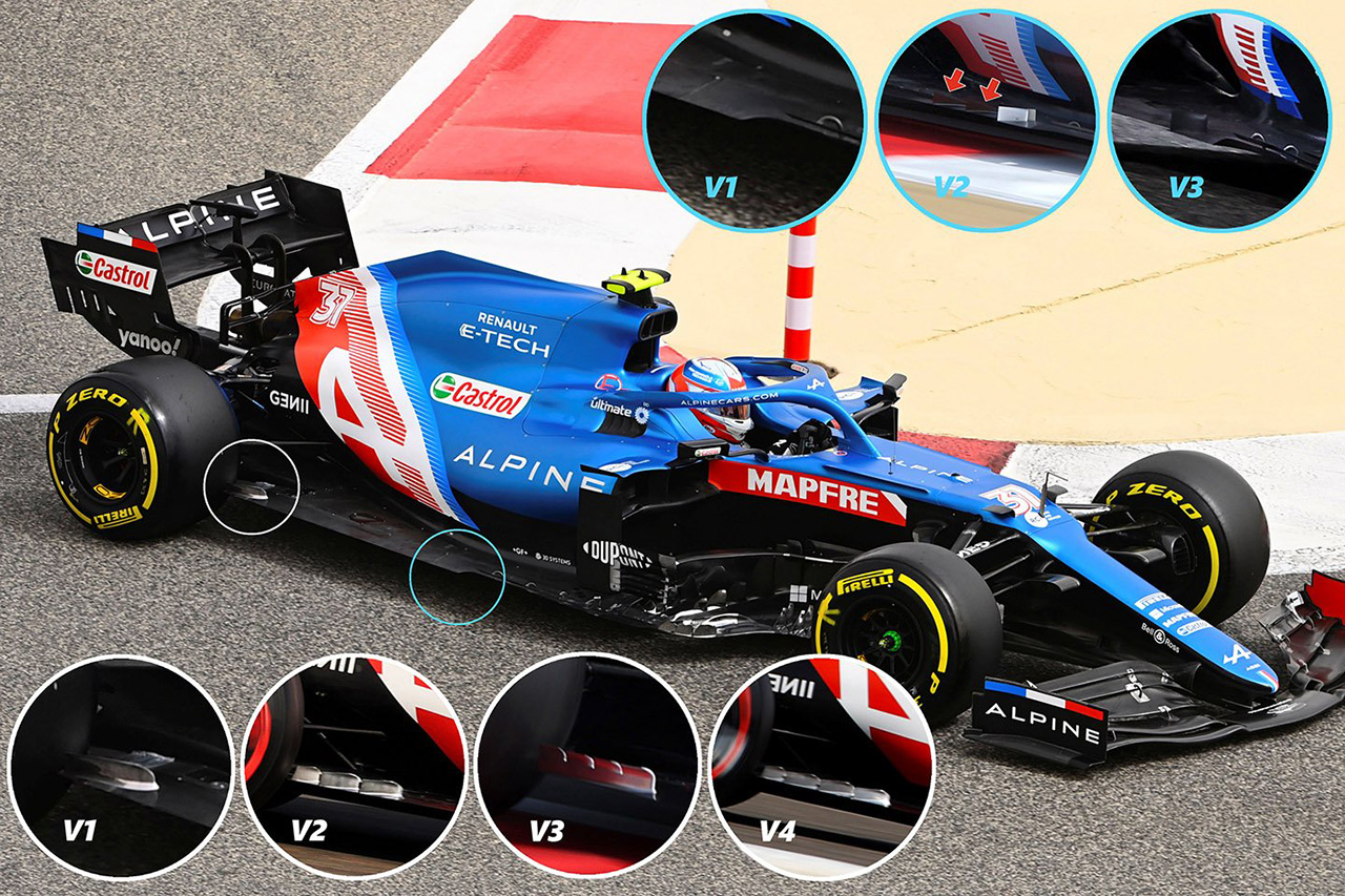 アルピーヌF1 フロア設計