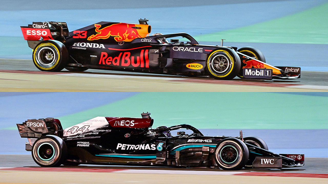 2021年F1マシン:レーキ角