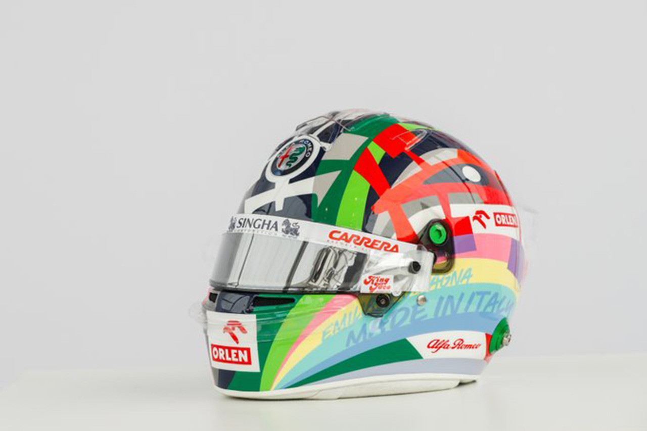 アントニオ・ジョビナッツィ 2021年 F1エミリア・ロマーニャGP ヘルメット