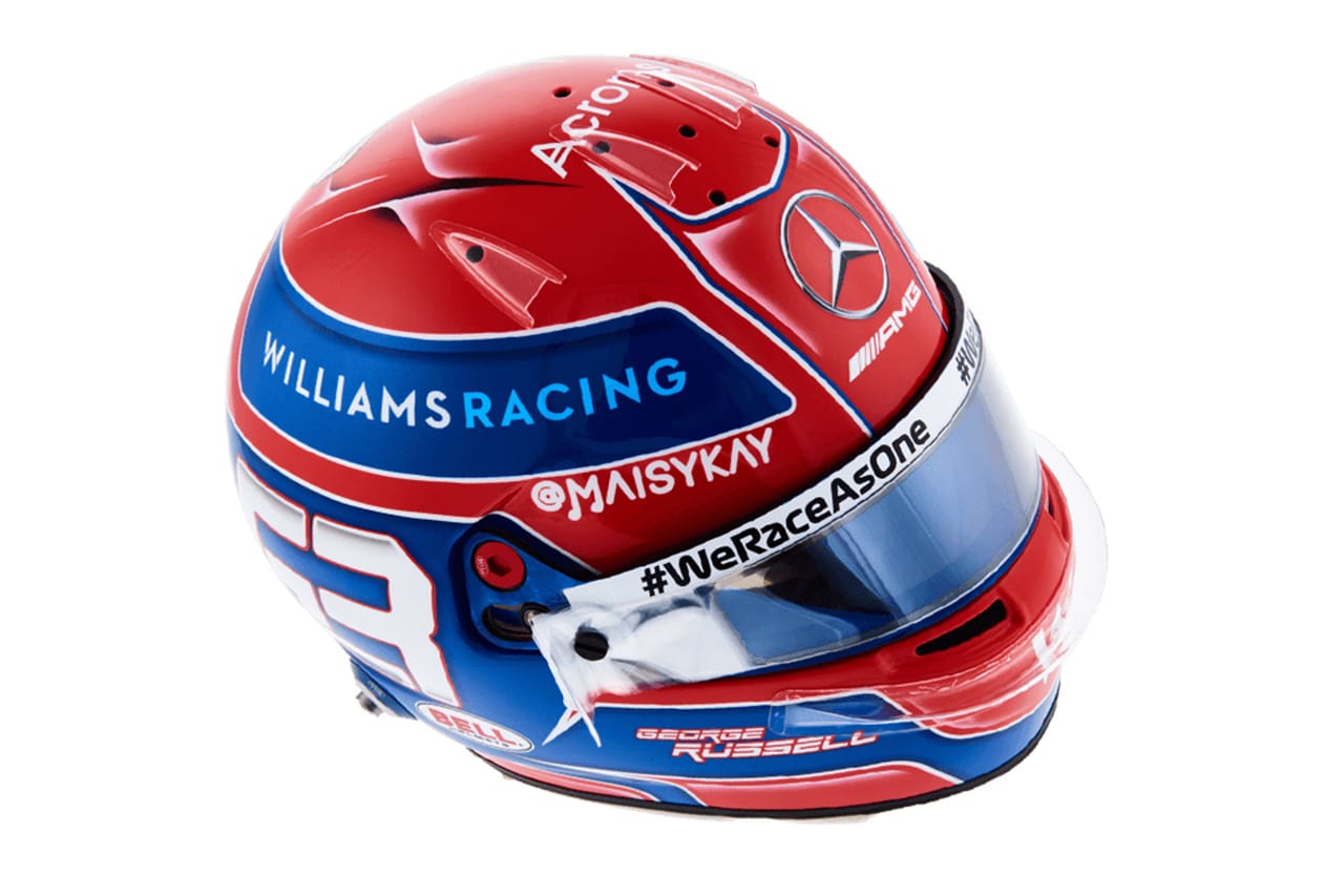 ジョージ・ラッセル:2021年 F1ヘルメット