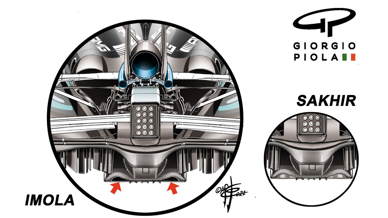 メルセデスF1 ディフューザー
