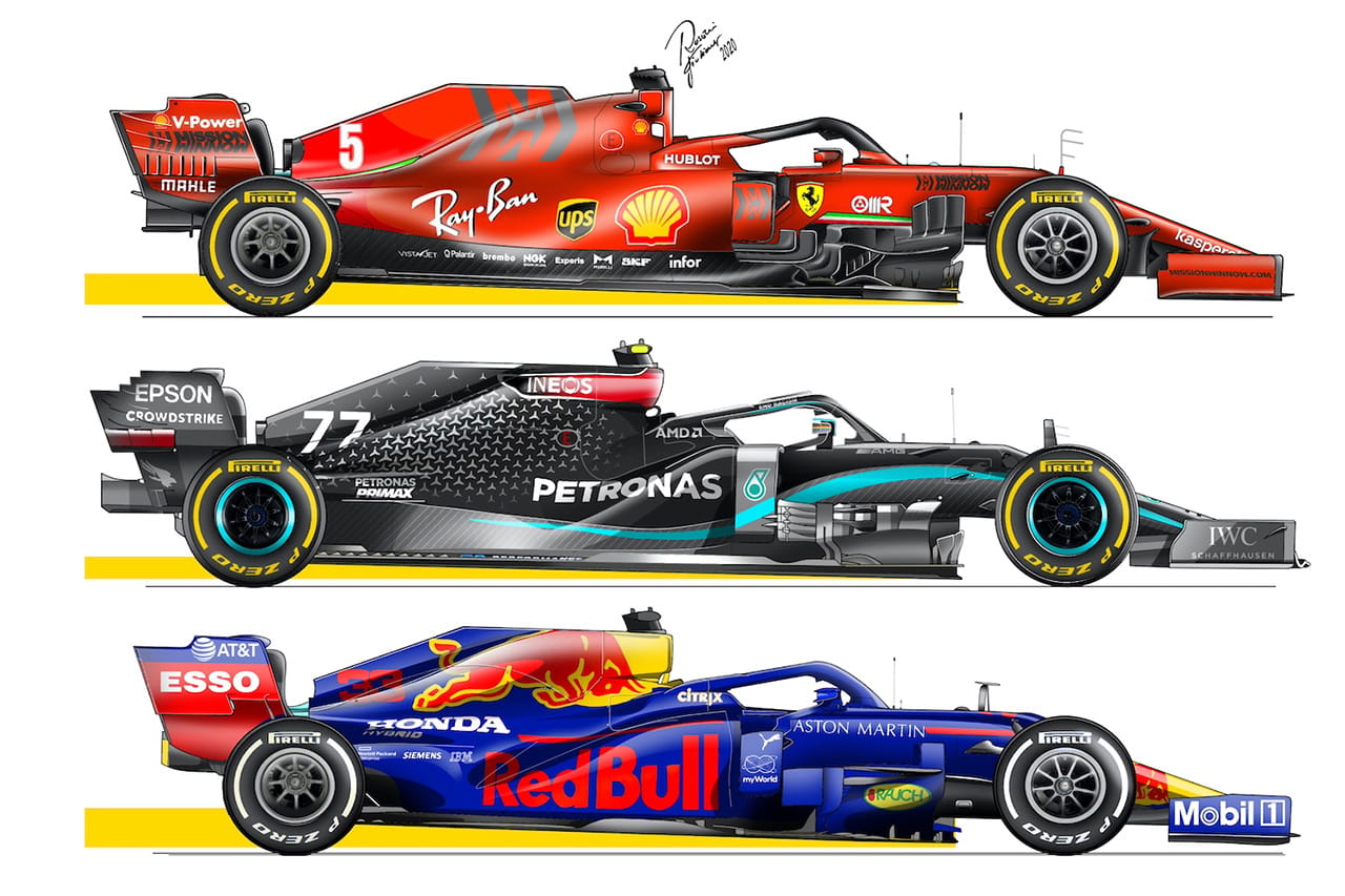 2021年F1マシン レーキ角