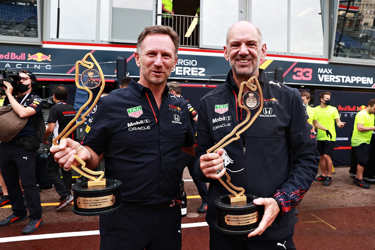 レッドブル・レーシングのクリスチャン・ホーナーとエイドリアン・ニューウェイ / 2021 F1 モナコグランプリ
