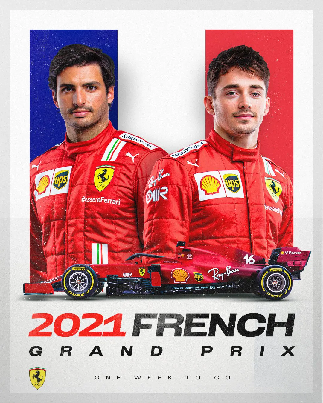 フェラーリ 2021年 F1フランスGP Mission Winnow(ミッションウィノウ)なし