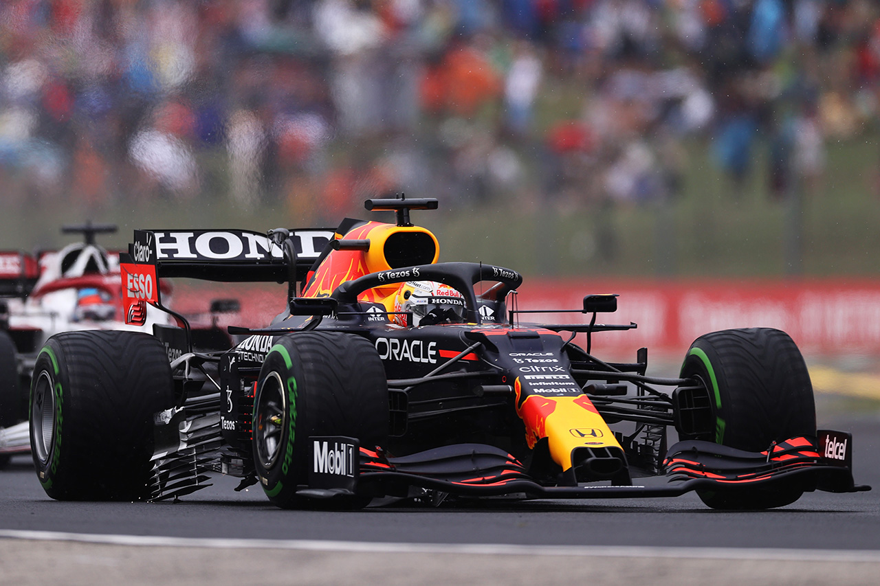 ダメージを負ったマックス・フェルスタッペンのマシン / F1ハンガリーGP 決勝