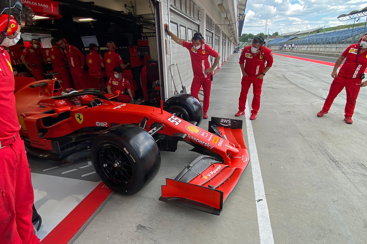 フェラーリ 18インチF1タイヤテスト