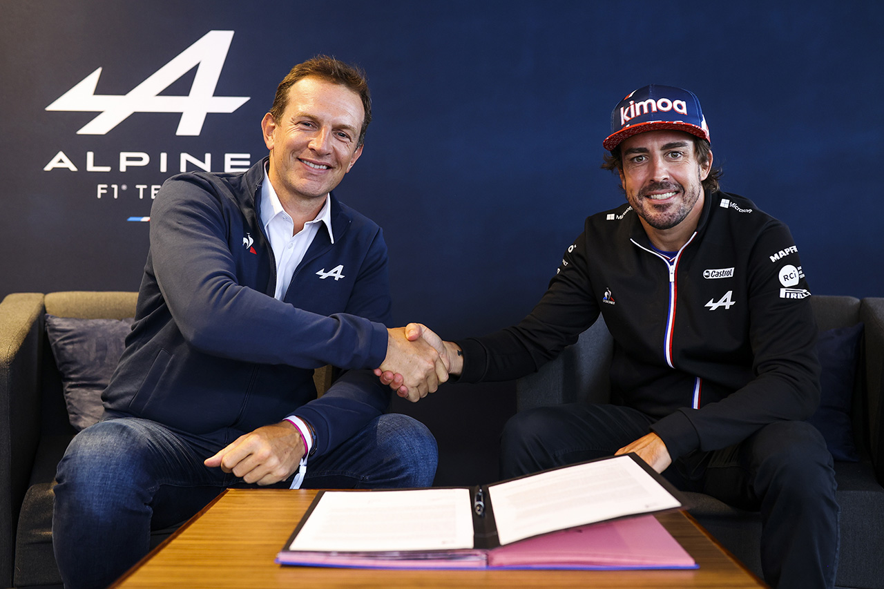 フェルナンド・アロンソ、2022年もアルピーヌF1チームに残留