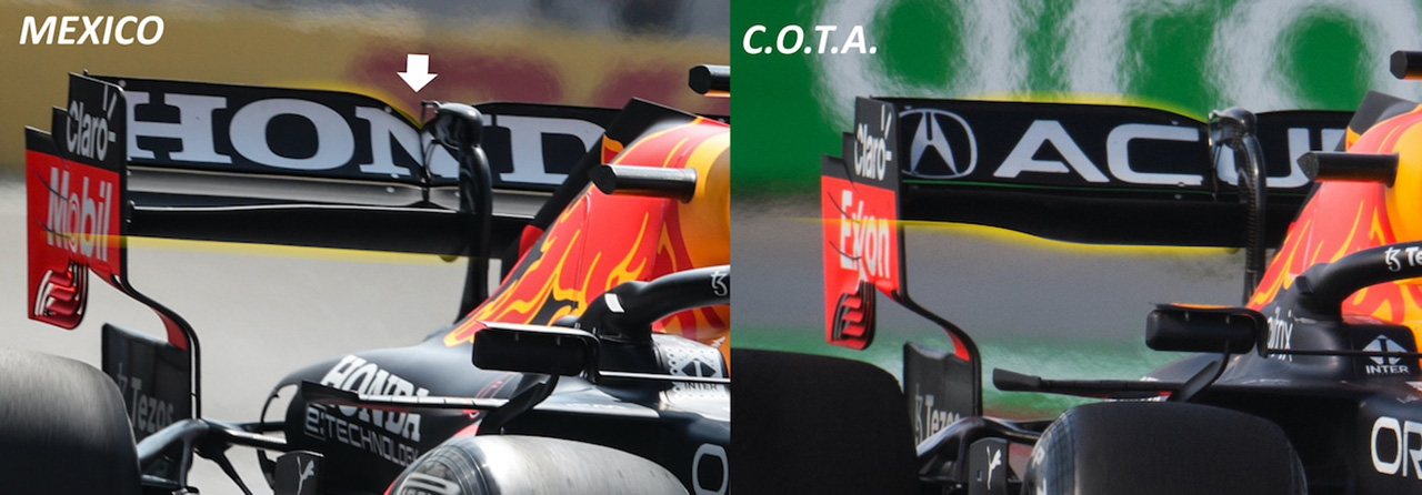 レッドブル・ホンダ F1メキシコGP リアウイング