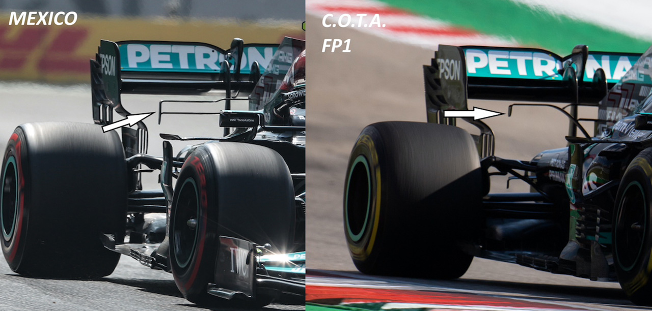メルセデス F1メキシコGP リアウイング