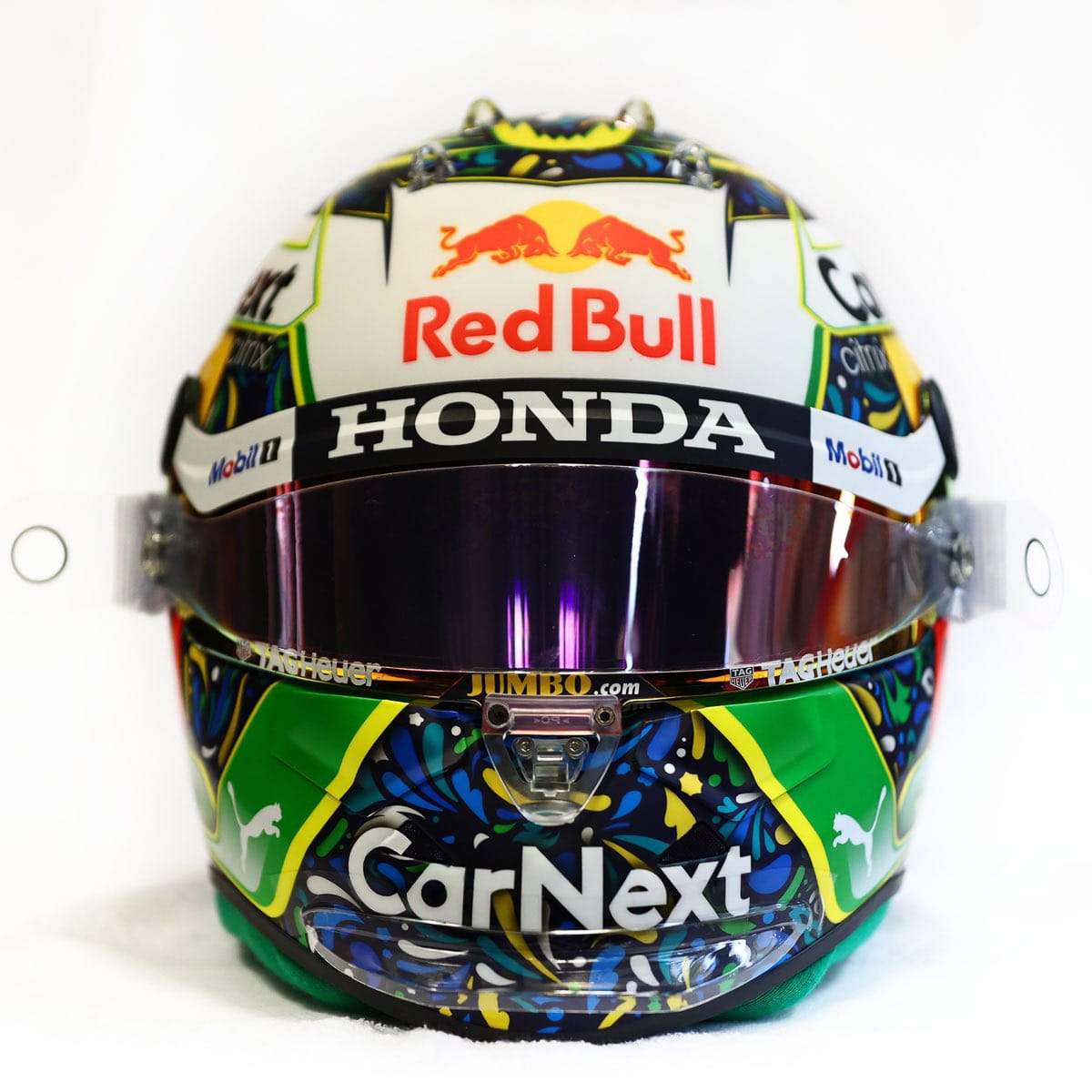 マックス・フェウスタッペン 2021年 F1ブラジルGP スペシャルヘルメット(レッドブル・ホンダF1)