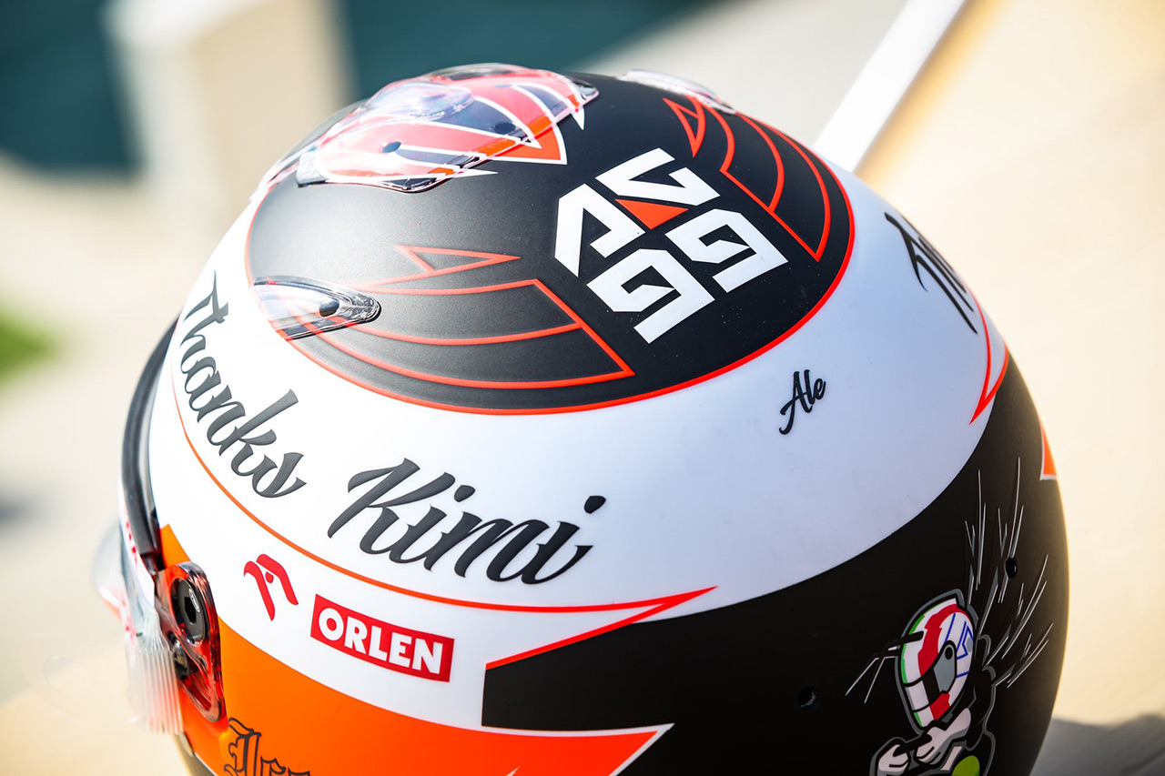 アントニオ・ジョビナッツィ(アルファロメオ) 2021年 F1アブダビGP ヘルメット