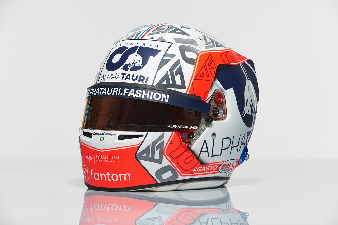 ピエール・ガスリー 2022年 F1ヘルメット(スクーデリア・アルファタウリ)