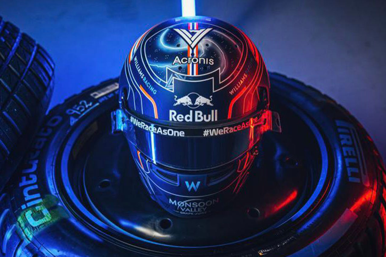 アレクサンダー・アルボン 2022年 F1ヘルメット(ウィリアムズF1)