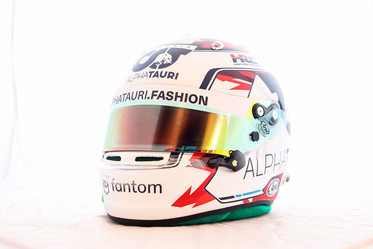 角田裕毅(スクーデリア・アルファタウリ) F1 エミリア・ロマーニャGP スペシャルヘルメット