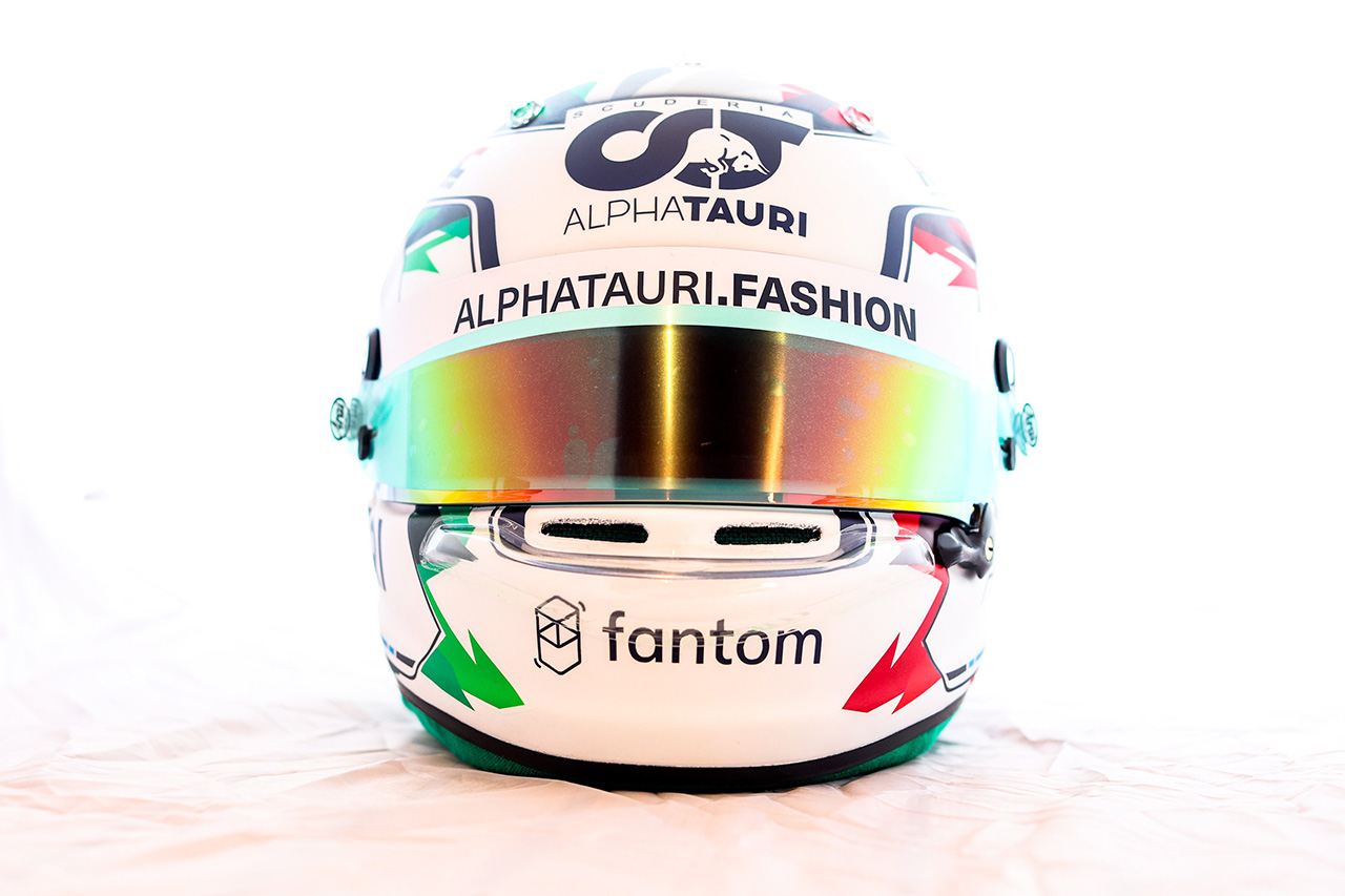 角田裕毅(スクーデリア・アルファタウリ) F1 エミリア・ロマーニャGP スペシャルヘルメット