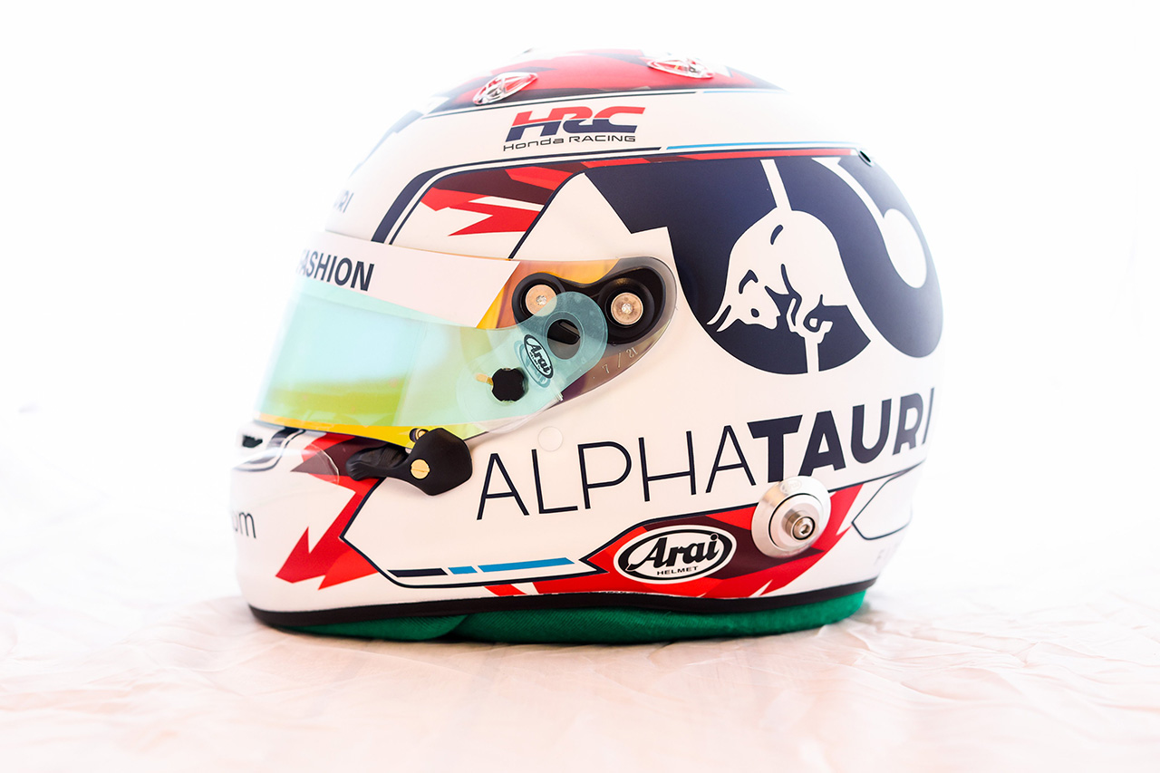 角田裕毅(スクーデリア・アルファタウリ) F1 エミリア・ロマーニャGP スペシャルヘルメット