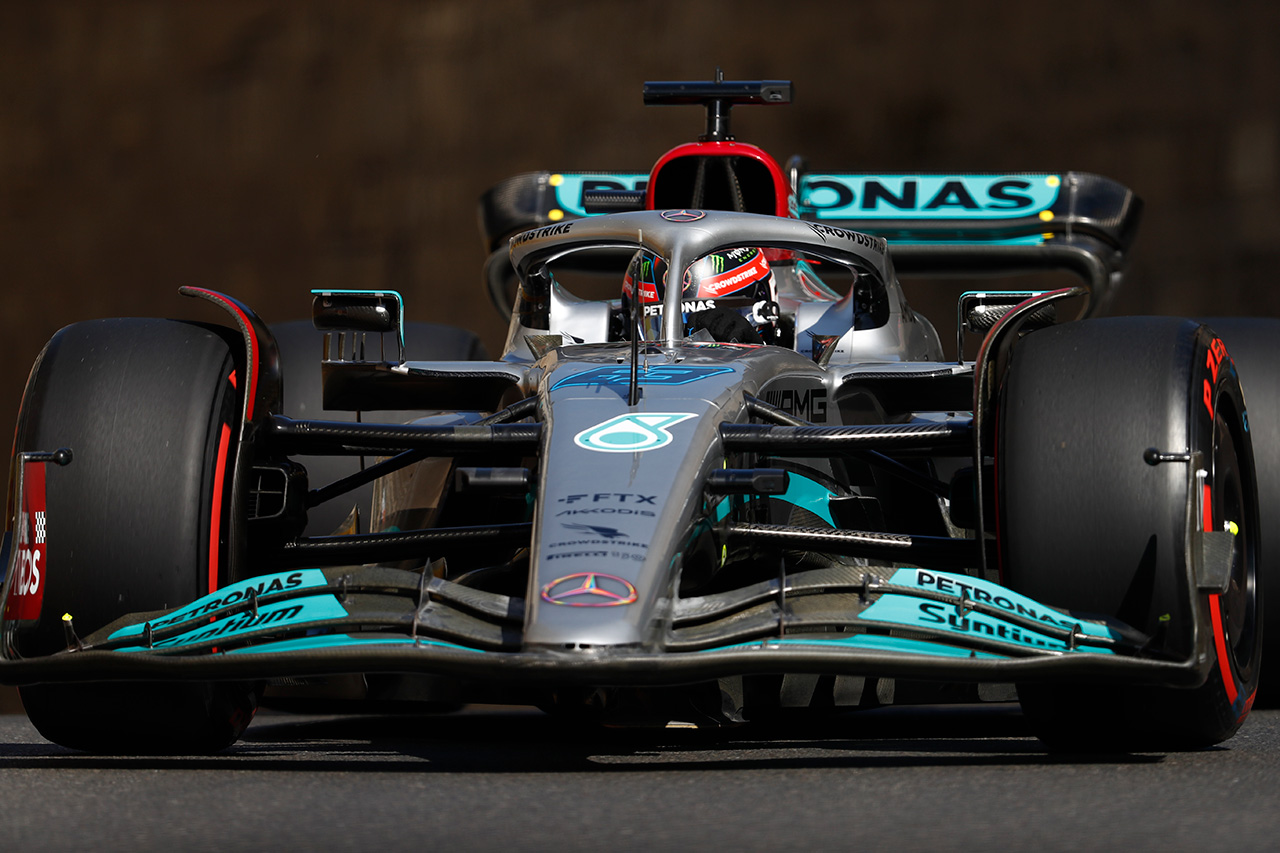 ジョージ・ラッセル(メルセデスAMG・ペトロナス・モータースポーツ) F1 アゼルバイジャングランプリ