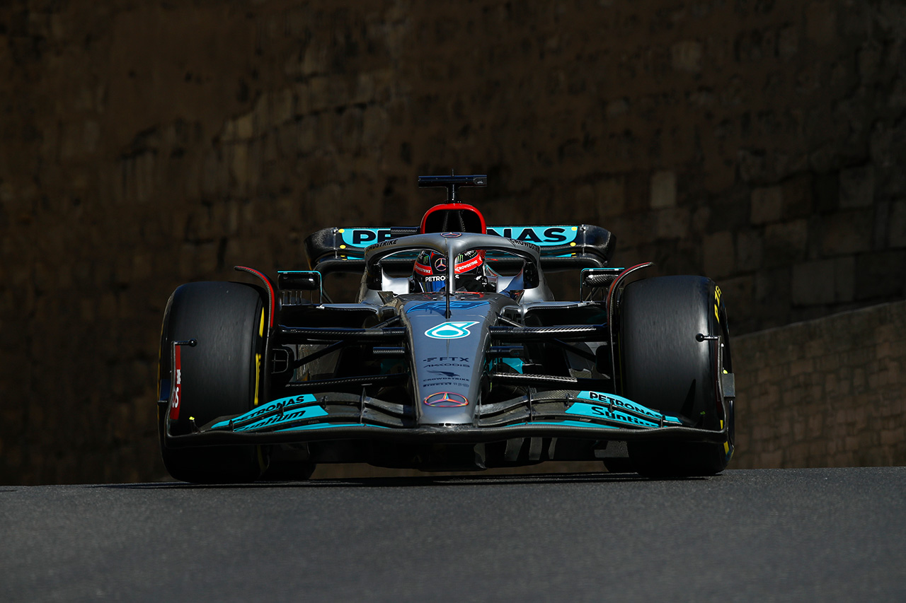 ジョージ・ラッセル(メルセデスAMG・ペトロナス・モータースポーツ) F1 アゼルバイジャングランプリ