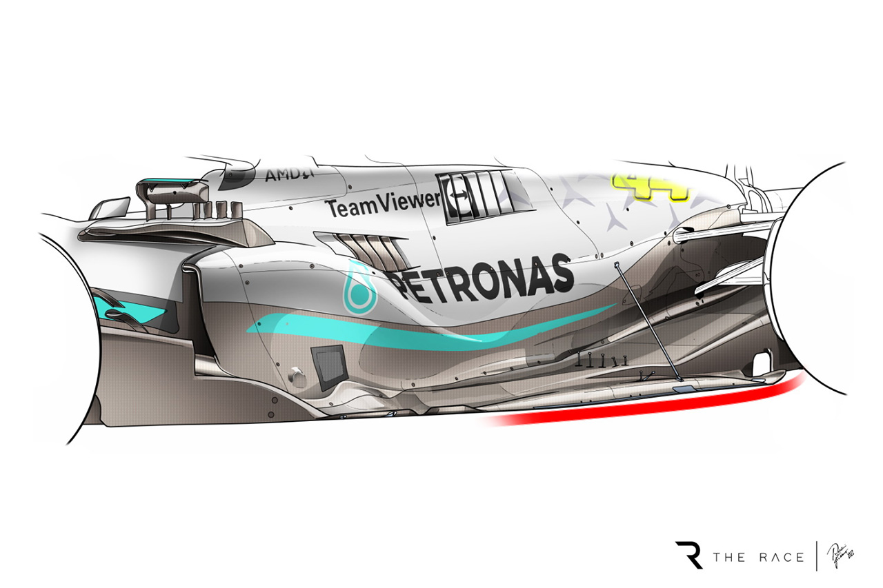 F1 フロア メルセデス