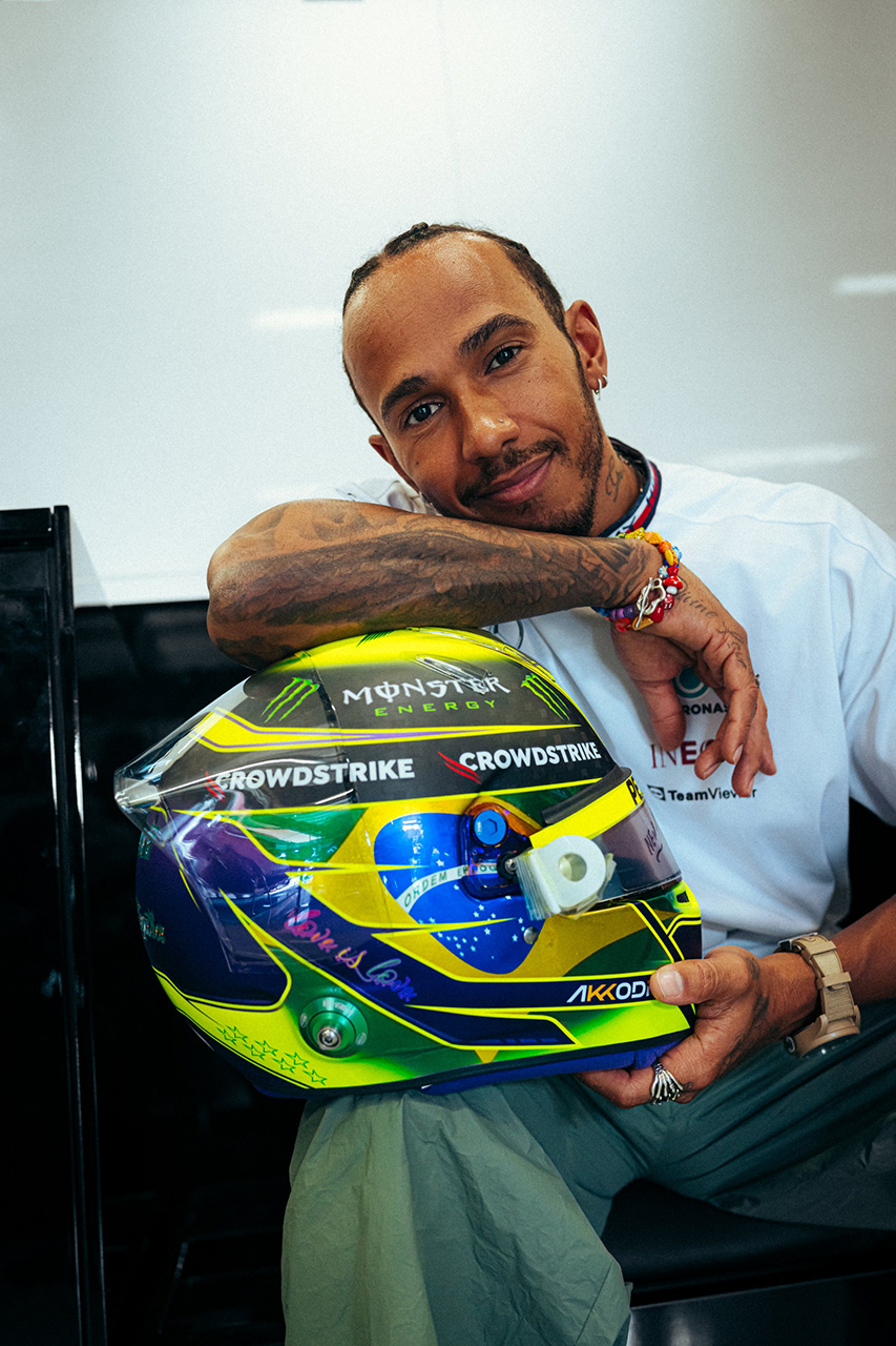 ルイス・ハミルトン2022年 ブラジルグランプリ ヘルメット