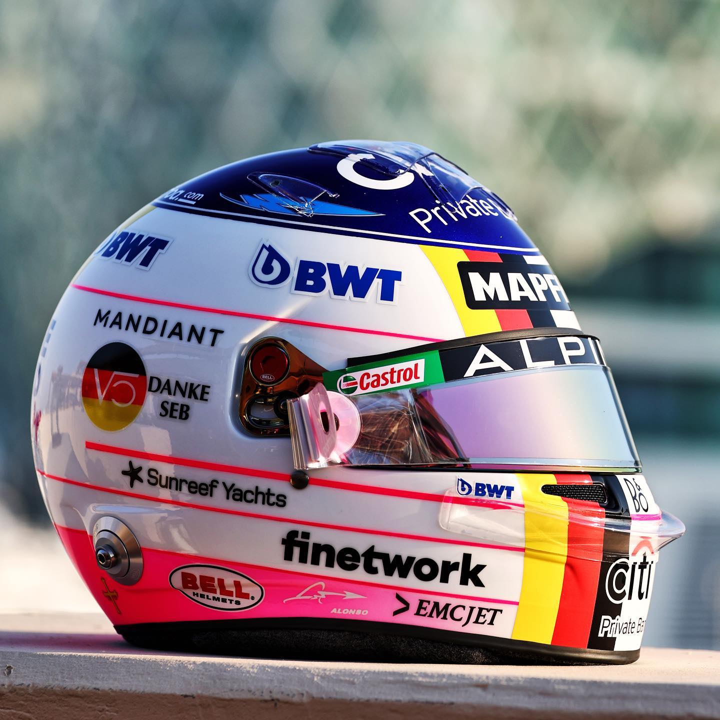 フェルナンド・アロンソ 2022年 F1アブダビGP ヘルメット