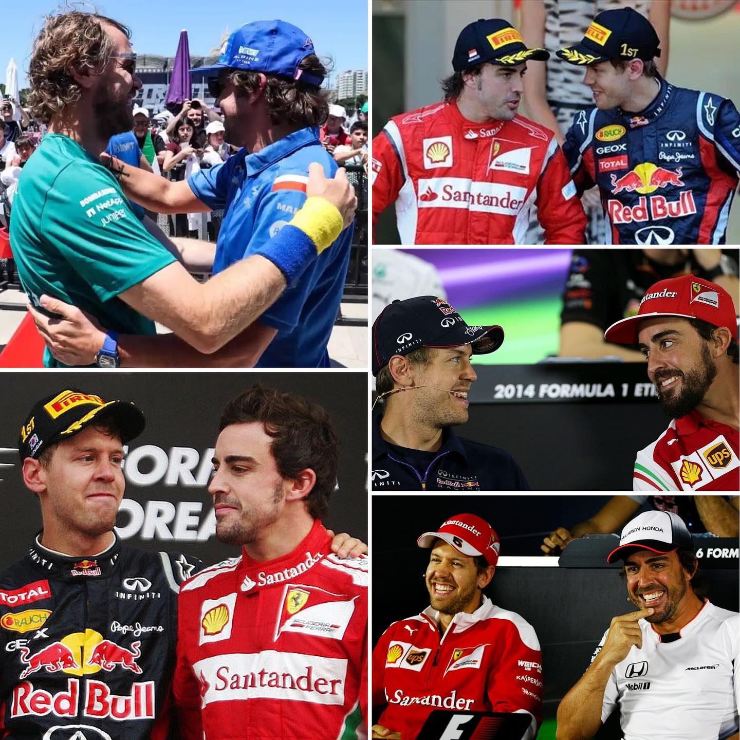 フェルナンド・アロンソとセバスチャン・ベッテル