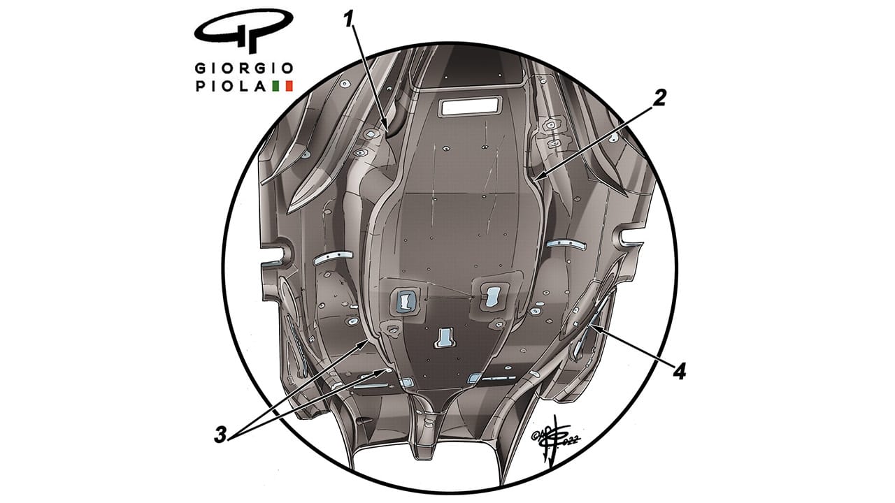 レッドブル RB18 フロア