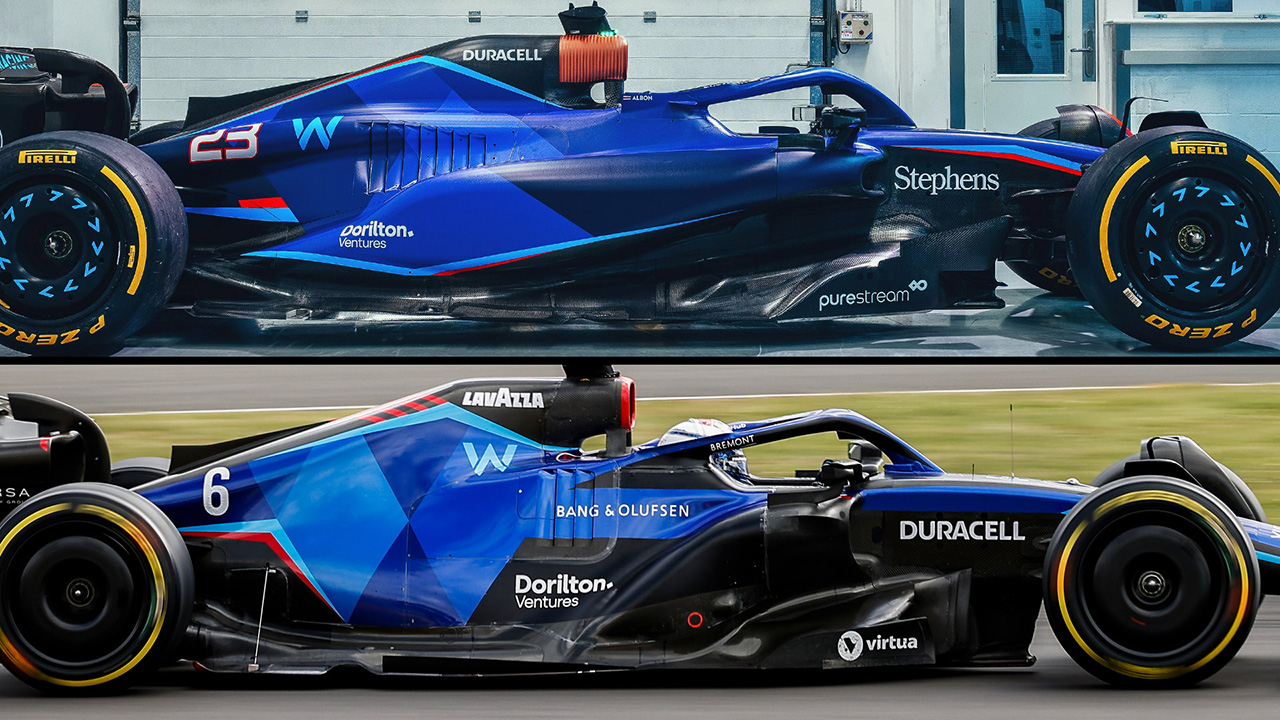ウィリアムズ FW45 ラジエーター領域