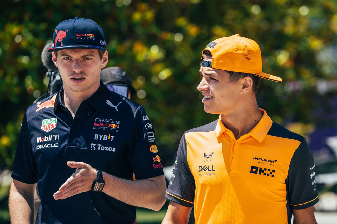 F1 マックス・フェルスタッペンとランド・ノリス